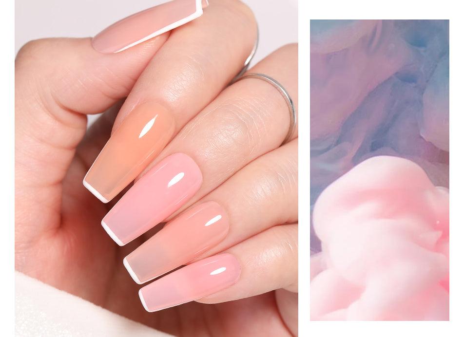 Vernis à ongles gel nude violet BORN PRETTY 10 ml Vernis à ongles gel transparent translucide Manucure française Gel transparent naturel laiteux